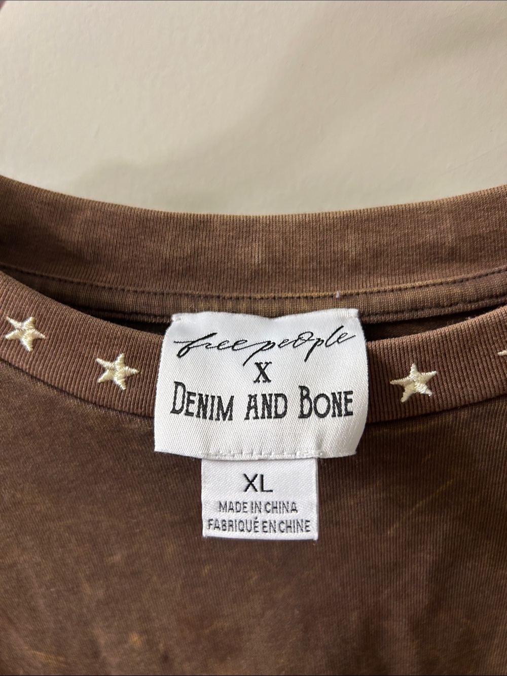 Free People X Denim And Bone Frontier Embroidered Shirt Size Xl - Picture 5 of 6